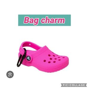 Crocs clog pouch bag charm keychain